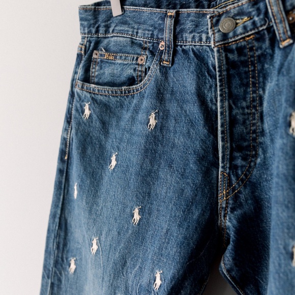 Polo Ralph Lauren Sullivan Slim-Fit Tapered Leg Embroidered Pony Stretch Jeans - Picture 6 of 13